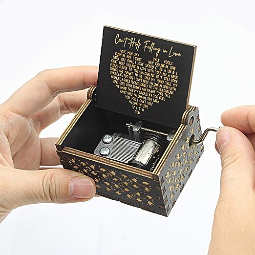 THE ULTIMATE ROMANTIC GESTURE: CAN’T HELP FALLING IN LOVE WOOD MUSIC BOX—A TIMELESS ANNIVERSARY GIFT