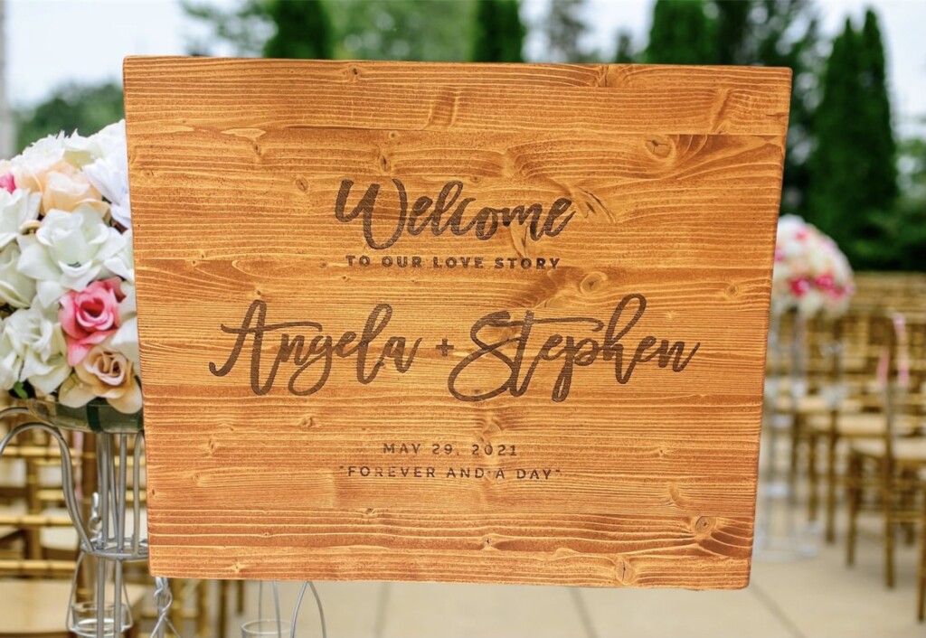 Welcome to Our Wedding: The Magic of Custom Wood Laser Engraved Signs