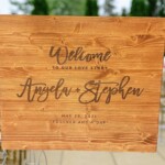 Welcome to Our Wedding: The Magic of Custom Wood Laser Engraved Signs