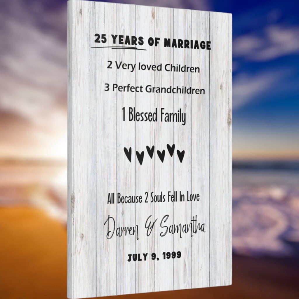 Commemorate Your Love Story: Custom Canvas Signs for Anniversary Celebrations