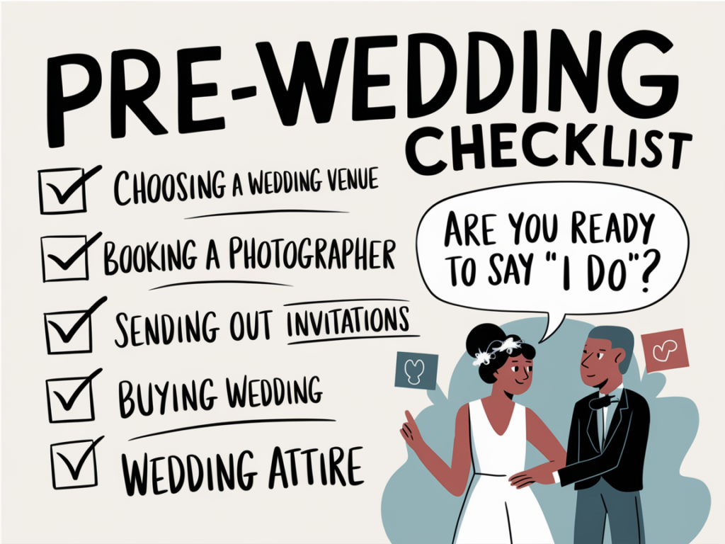 Pre-Wedding Must-Dos: Your Checklist for the Perfect Big Day